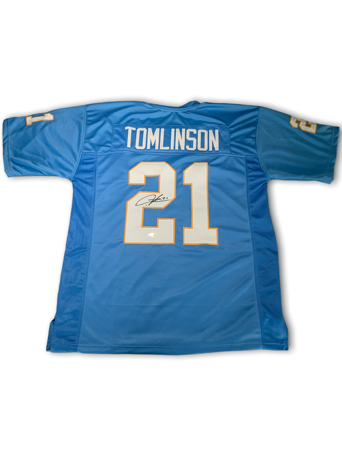 Ladainian Tomlinson Autographed Custom Jersey (Beckett)