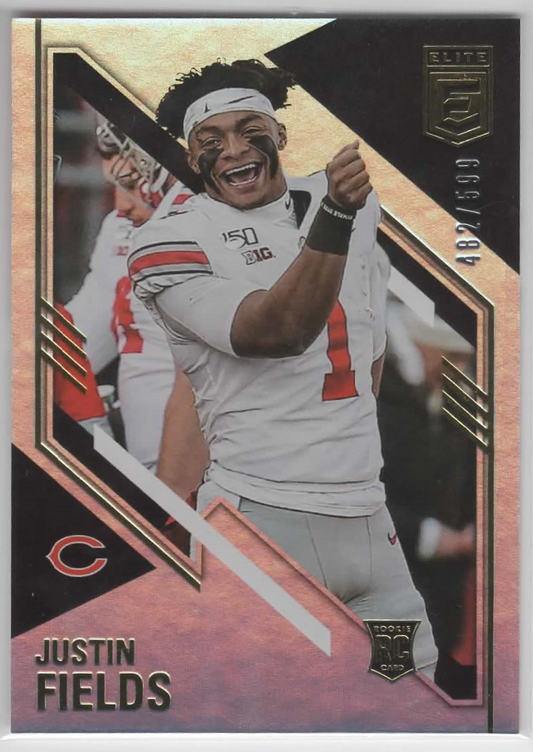 Justin Fields 2021 Elite Rookie Card #482/599