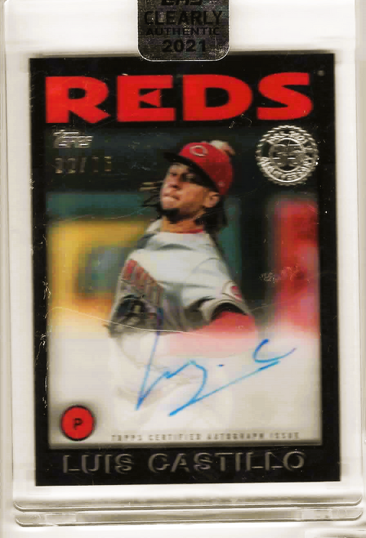 Luis Castillo 2021 Clearly Authentic Autographed Card #22/75