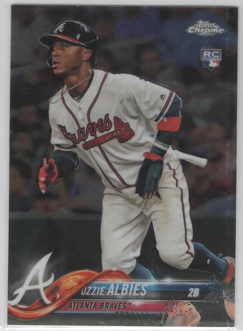 Ozzie Albies 2018 Topps Chrome Rookie Card