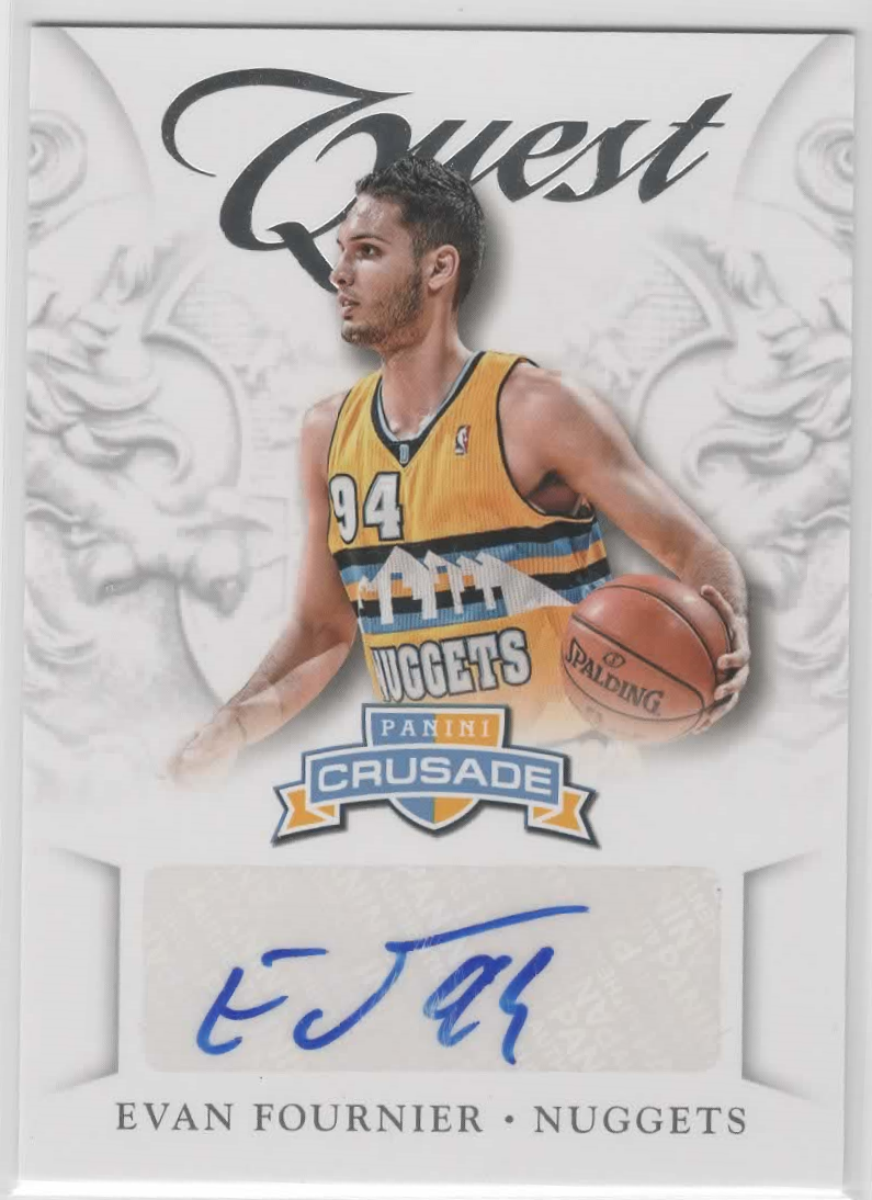 Evan Fournier 2013 Panini Crusade Autographed Card