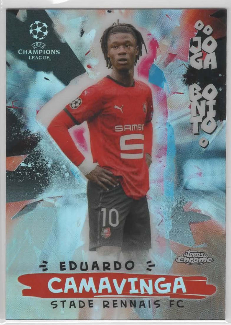 Eduardo Camavinga 2021 Topps Chrome Silver Insert Card