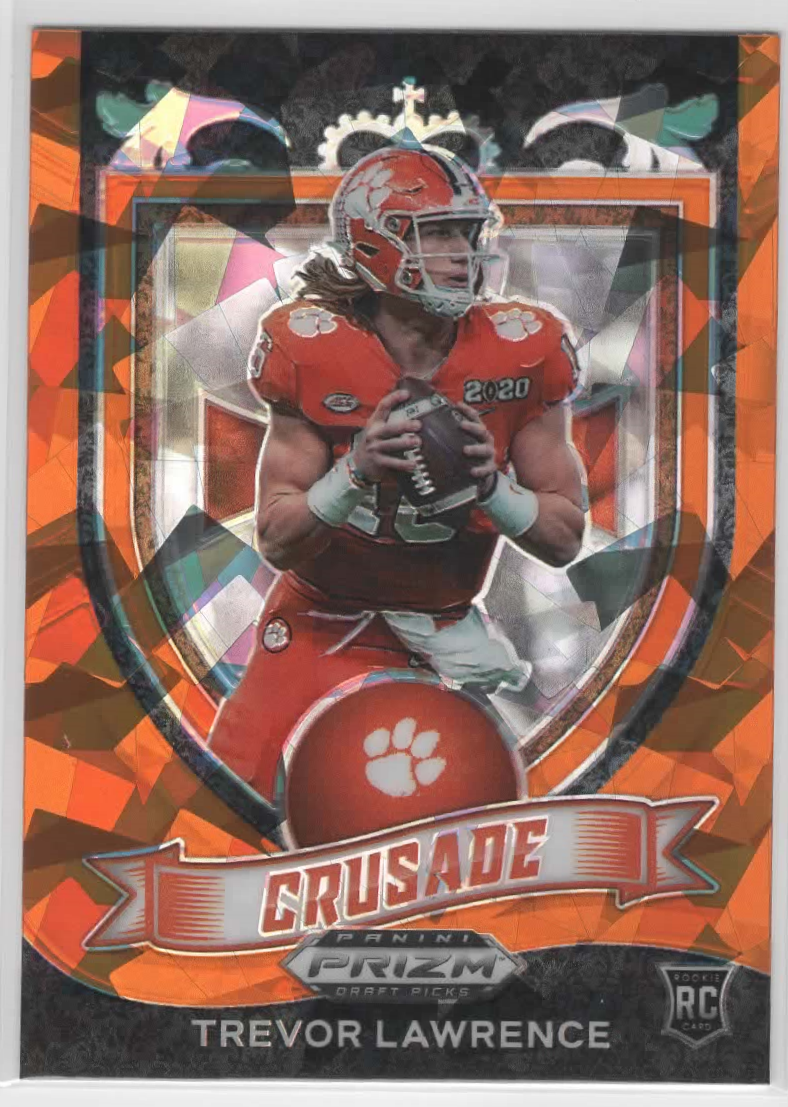 Trevor Lawrence 2021 Panini Draft Picks Cracked Ice Crusade