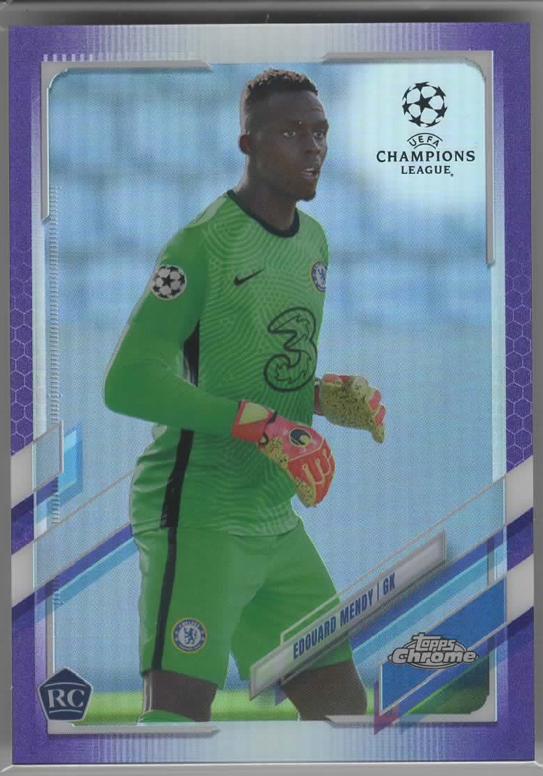 Eduard Mendy 2021 Topps Chrome Purple Rookie Card 182/250