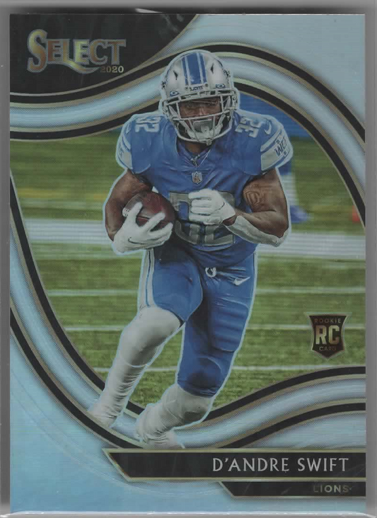 D'Andre Swift 2020 Select Silver Field Level Rookie Card