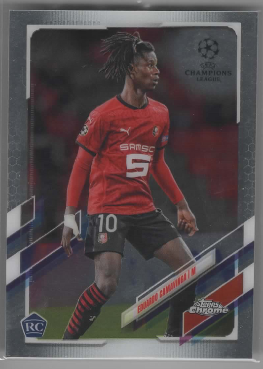 Eduardo Camavinga 2021 Topps Chrome Rookie Card